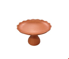 Suporte Canelado Ondulado Terracota Fosco 22cmDx15cmA Suporte Canelado Ondulado Terracota Fosco 22cmDx15cmA