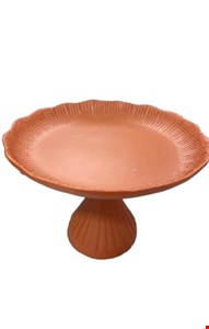 Suporte Canelado Ondulado Terracota Fo;sco 26cmDx19cmA Suporte Canelado Ondulado Terracota Fo;sco 26cmDx19cmA
