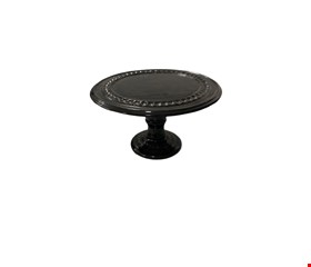 Suporte Canelado Balaustre Preto 28cmD 14cmA Suporte Canelado Balaustre Preto 28cmD 14cmA