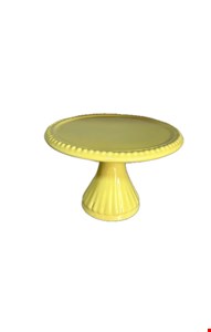 Suporte Petala Amarelo Claro com Borda de Bolinhas BAIXO 10cmA