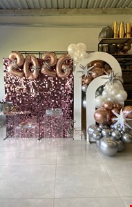 Decoração Adulto - Réveillon Prata, Rosê & Branco IV