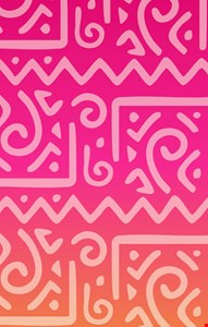 Capa de Painel Vertical Reto - Carnaval estampa rosa e amarelo 2,20mA X 0,90mL