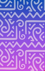 Capa de Painel Vertical Reto - Carnaval estampa azul e roxo 2,20mA X 0,90mL