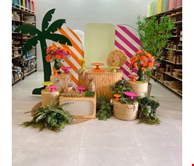 Decoração Adulto - Tropical Pink, Laranja & Verde XIV