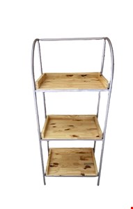 Estante Ferro 3 prateleiras Pinus Dourada - 50cmL 129cmA 30cmP