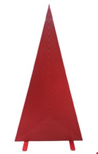 Painel Triângulo Ripado Vermelho 2,0cmA