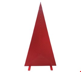 Painel Triângulo Ripado Vermelho 2,0cmA Painel Triângulo Ripado Vermelho 2,0cmA