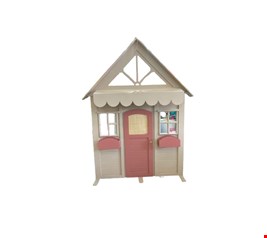 Painel Casa de Boneca em Madeira Bege e Rosa 2,37cmA 1,60cmL Painel Casa de Boneca em Madeira Bege e Rosa 2,37cmA 1,60cmL