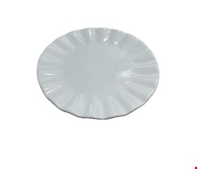 Serviço Buffet - Prato Sobremesa Borda Ondulada 19,5cmD