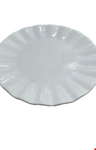 Serviço Buffet - Prato Sobremesa Borda Ondulada 19,5cmD