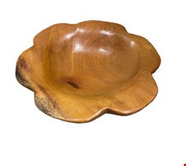 Tigela / Gamela Futreira Flor Madeira 35cmD Tigela / Gamela Futreira Flor Madeira 35cmD