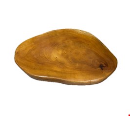 Tábua Bandeja de Madeira Orgânica 45cmD Tábua Bandeja de Madeira Orgânica 45cmD