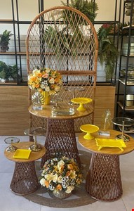 Decoração Adulto - Vime Tropical Amarelo II 