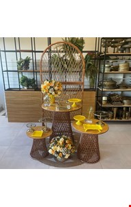 Decoração Adulto - Vime Tropical Amarelo II Decoração Adulto - Vime Tropical Amarelo II