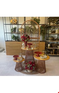 Decoração Adulto - Vime Tropical Vermelho V Decoração Adulto - Vime Tropical Vermelho V