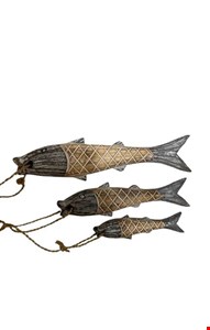 Cardume Peixes Cinza na Linha - 3 peixes - 20/30/40cm Cardume Peixes Cinza na Linha - 3 peixes - 20/30/40cm