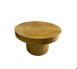 Mesa redonda madeira ripada 80cmL 48cmA Mesa redonda madeira ripada 80cmL 48cmA