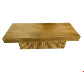 Mesa retangular madeira ripada BAIXA 150cmL 47cmA