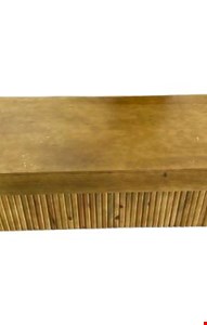 Mesa retangular madeira ripada BAIXA 150cmL 47cmA