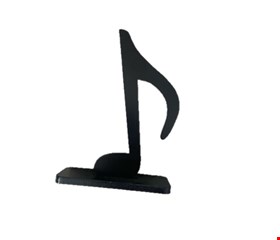 Nota Musical - Colcheia Madeira Preto 21cmA Nota Musical - Colcheia Madeira Preto 21cmA