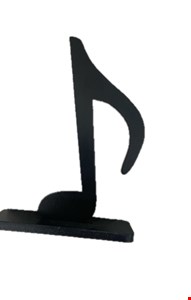 Nota Musical - Colcheia Madeira Preto 21cmA Nota Musical - Colcheia Madeira Preto 21cmA