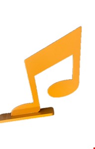 Nota Musical - Dó Madeira Laranja 21cmA Nota Musical - Dó Madeira Laranja 21cmA