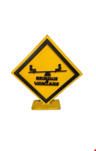 Temático Brinquedos - Placa Amarela Brinque a Vontade M Temático Brinquedos - Placa Amarela Brinque a Vontade M