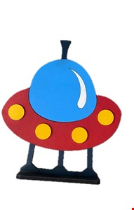 Temático Astronauta - Placa Nave Espacial M Temático Astronauta - Placa Nave Espacial M