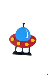 Temático Astronauta - Placa Nave Espacial M Temático Astronauta - Placa Nave Espacial M