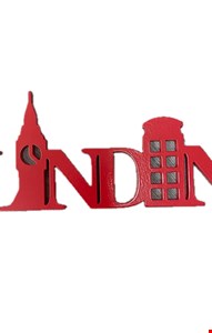 Placa London Vermelha G