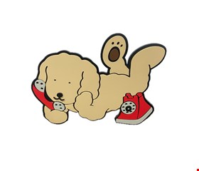 Temático Bobbie Goods - Placa Cachorro Com Telefone M