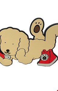 Temático Bobbie Goods - Placa Cachorro Com Telefone M