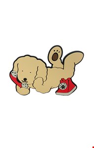 Temático Bobbie Goods - Placa Cachorro Com Telefone M Temático Bobbie Goods - Placa Cachorro Com Telefone M