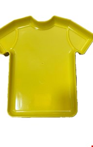 Temático Futebol - Bandeja Camisa Amarela 21cmL 22cmC
