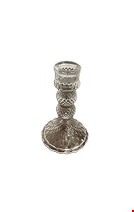 Castiçal triânigulos diamante em vidro 13cmA