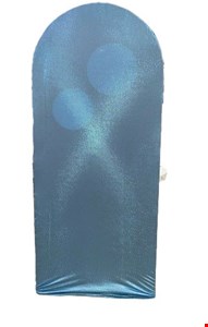 Capa Painel Vertical Oval Brilho Azul Claro 2,20cmA x 0,70cmL