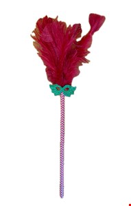 Temático Carnaval - Varinha Pena Vermelha P