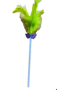 Temático Carnaval - Varinha Pena Verde Claro P