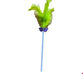 Temático Carnaval - Varinha Pena Verde Claro P