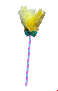 Temático Carnaval - Varinha Pena Amarela P 