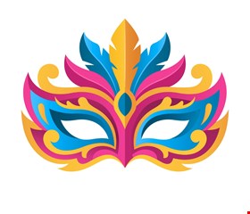 Totem Temático - Máscara de Carnaval 70cmA