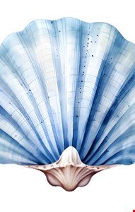 Totem Temático Fundo do Mar - Concha 50cmD