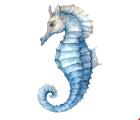 Totem Temático Fundo do Mar - Cavalo Marinho 50cmL