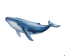 Totem Temático Fundo do Mar - Baleia 50cmL