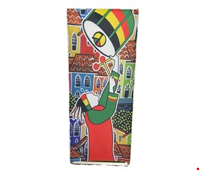 Capa de Painel Vertical Reto - carnaval Olodum Tambor pra cima  2,20mA X 0,90mL