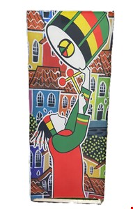 Capa de Painel Vertical Reto - carnaval Olodum Tambor pra cima  2,20mA X 0,90mL