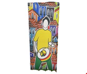 Capa de Painel Vertical Reto - Carnaval Olodum Tambor 2,20mA X 0,90mL