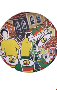 Painel Redondo Tecido Sublimado - Olodum Carnaval  1,50mD