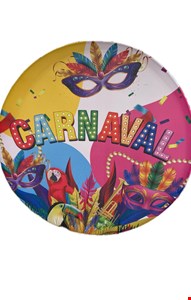 Painel Redondo Tecido Sublimado - Carnaval Tropical 1,50mD 
