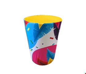 Capa de Cilindro Tecido Sublimado - Carnaval Penas Tropical M 60X45